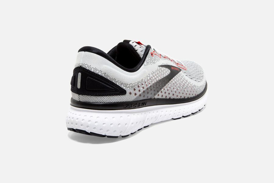 Brooks Glycerin 18 Road Running Shoes - Mens - White/Black - TA3146290